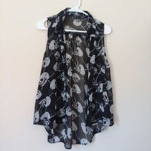 Chiffon Skull Tank